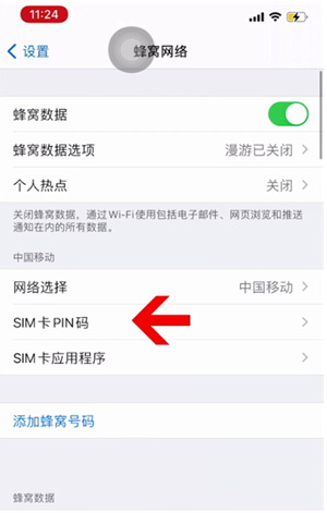 武威苹果14维修网分享如何给iPhone14的SIM卡设置密码 