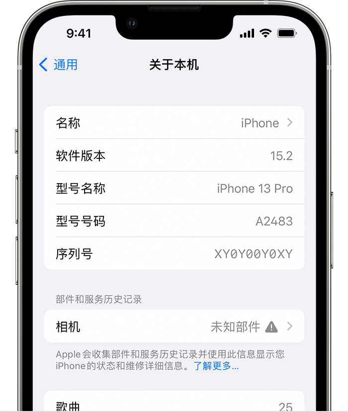 武威苹果维修分享iPhone 出现提示相机“未知部件”是什么原因？ 