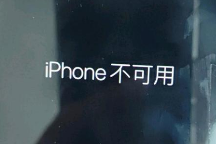 武威苹果服务网点分享锁屏界面显示“iPhone 不可用”如何解决 